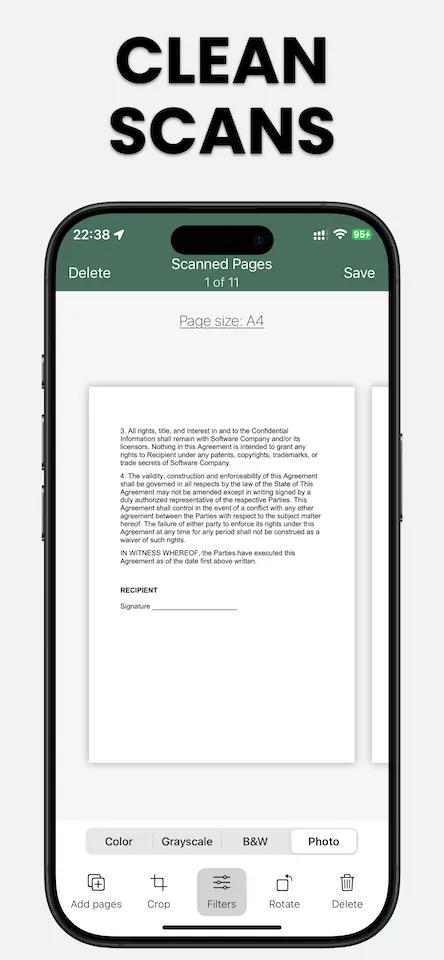 Scan Paper Documents to Sign Digitally on iPhone